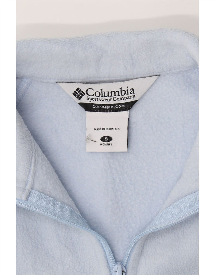 COLUMBIA Womens Fleece Jacket UK 10 Small Blue Polyester Vintage Columbia and Second-Hand Columbia from Messina Hembry 
