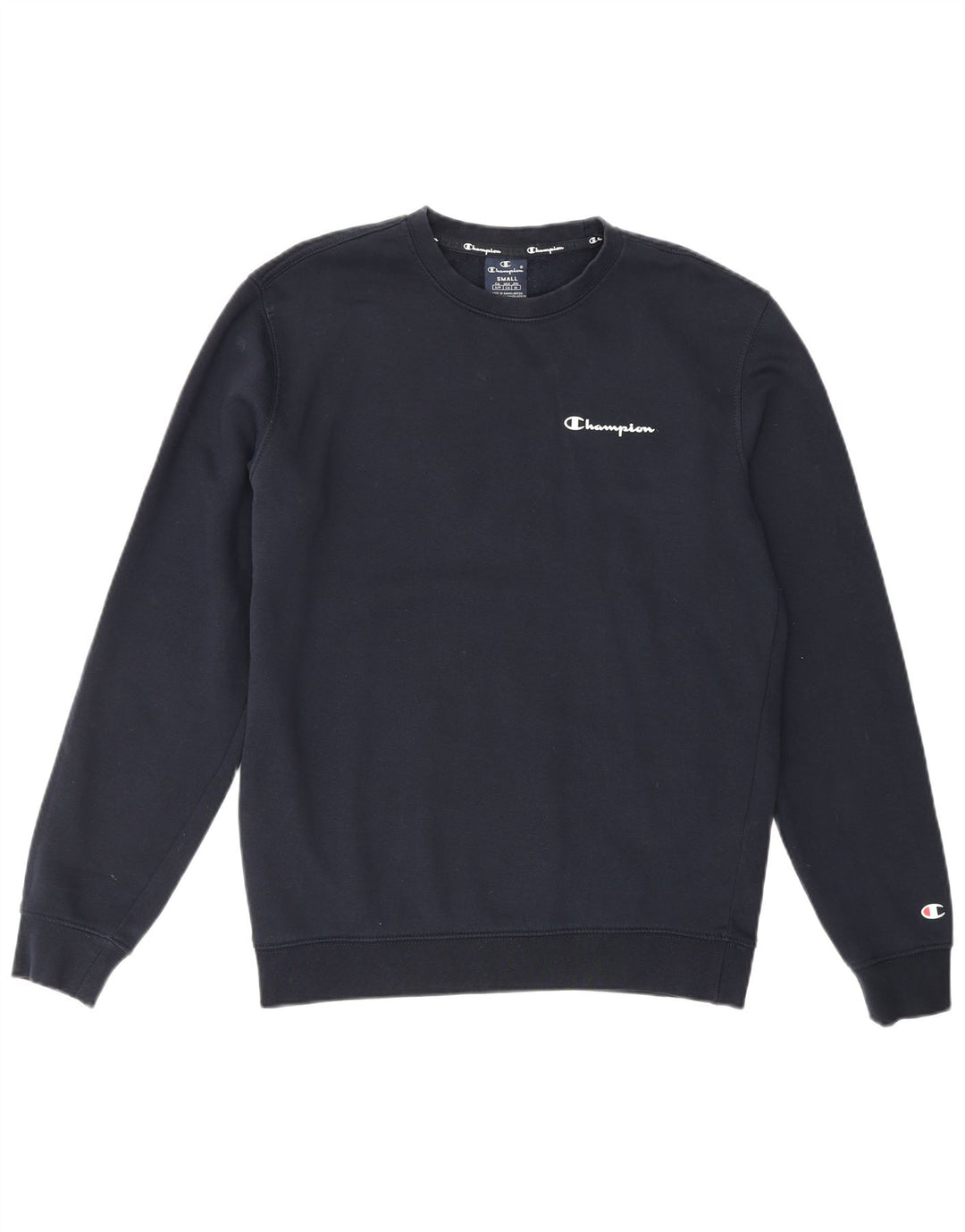 CHAMPION Felpa con grafica da uomo Maglione piccolo in cotone blu navy