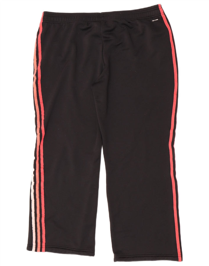 Pantaloni della tuta da donna Adidas UK 20/22 XL poliestere nero