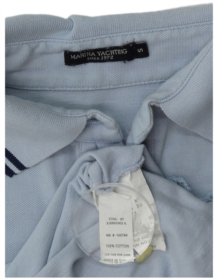 Polo grafica da donna Marina Yachting UK 10 piccola in cotone blu