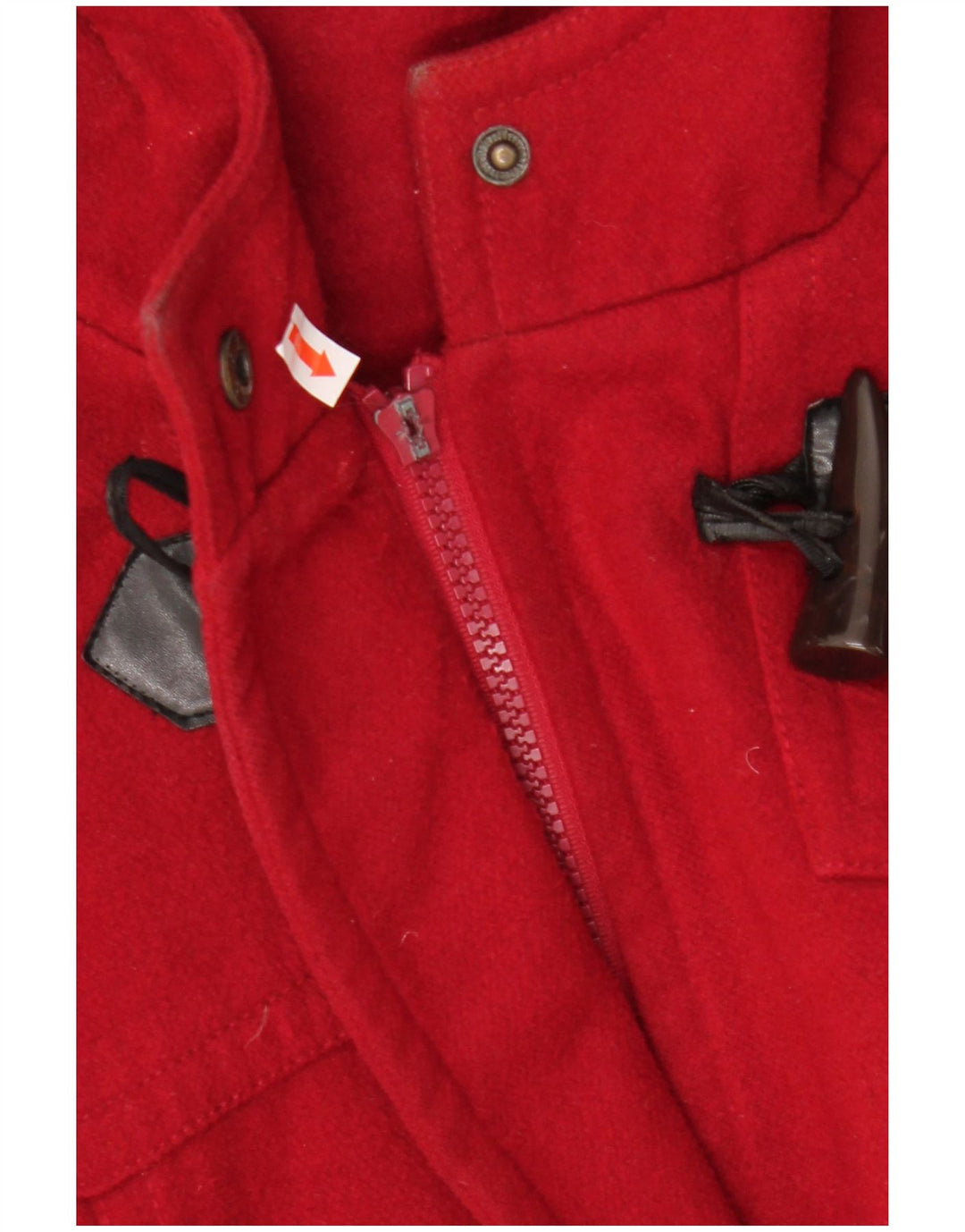 Montgomery con cappuccio da donna vintage IT 54/56 3XL Poliestere rosso