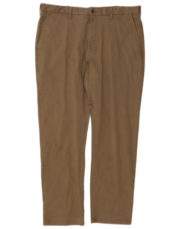 Pantaloni chino dritti da uomo Marks & Spencer W38 L31 cotone beige