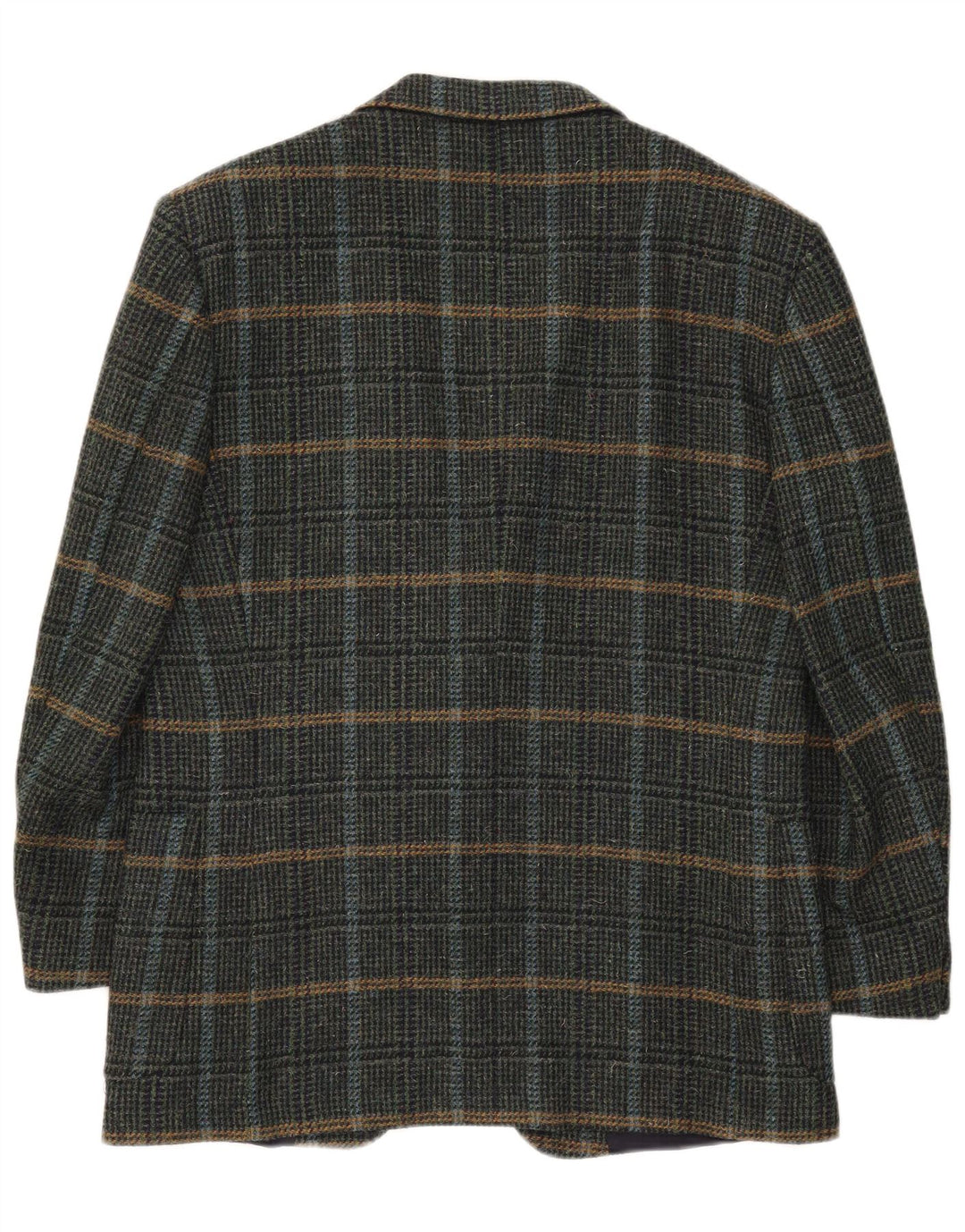 Giacca Blazer da Uomo a 2 Bottoni Nino Cerruti IT 54 2XL Lana a quadri Verde