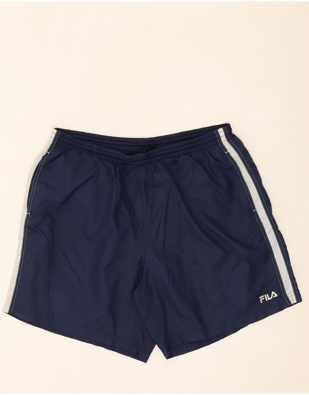 FILA Mens Sport Shorts 2XL  Navy Blue Polyamide Vintage Fila and Second-Hand Fila from Messina Hembry 