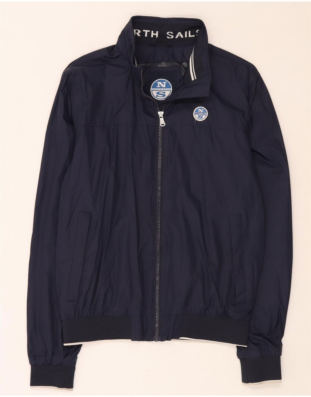 NORTH SAILS Giubbotto bomber da uomo UK 36 Small Blu Navy Poliammide
