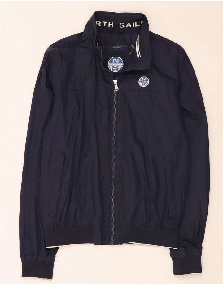 NORTH SAILS Giubbotto bomber da uomo UK 36 Small Blu Navy Poliammide