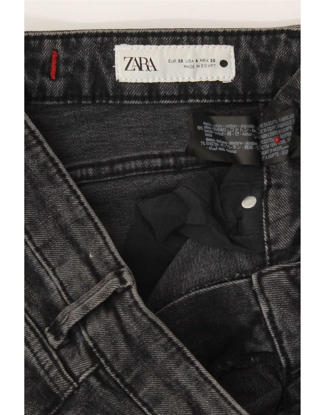 Jeans Bootcut da donna Zara EU 36 XS W26 L27 Cotone grigio