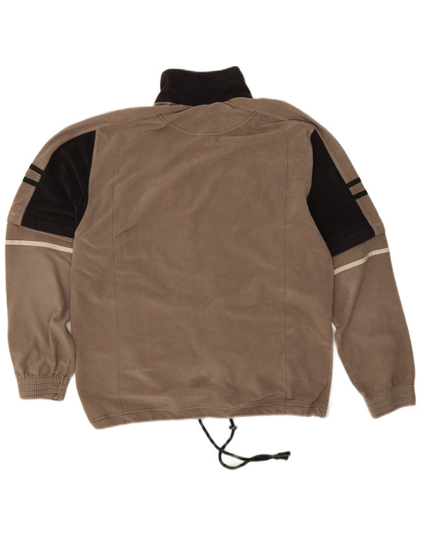 Giacca da ginnastica da uomo in velluto Lotto UK 40/42 Large Beige Colourblock