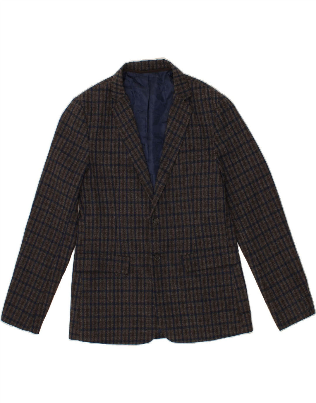 PIAZZA ITALIA Mens Regular Fit Blazer Jacket IT 48 Medium Grey Check Vintage PIAZZA ITALIA and Second-Hand PIAZZA ITALIA from Messina Hembry 