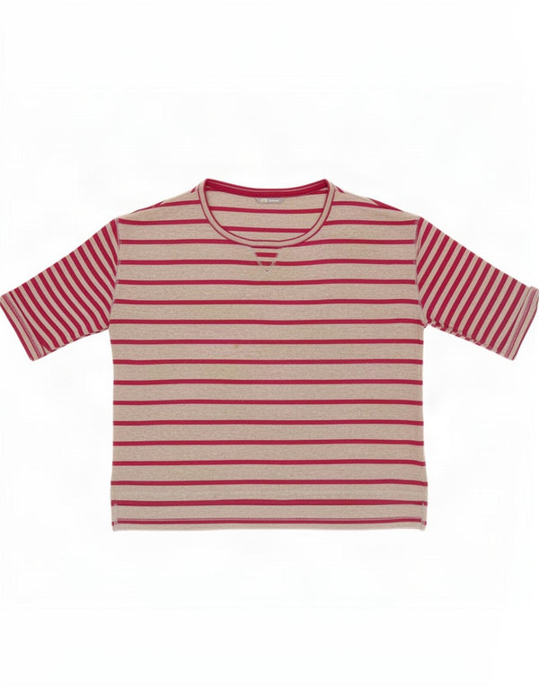 Maglietta da donna Marks & Spencer Top UK 16 Large Grey Striped