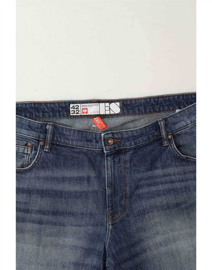 ENGELBERT STRAUSS Mens Regular Straight Jeans W42 L32 Blue Cotton Vintage Engelbert Strauss and Second-Hand Engelbert Strauss from Messina Hembry 