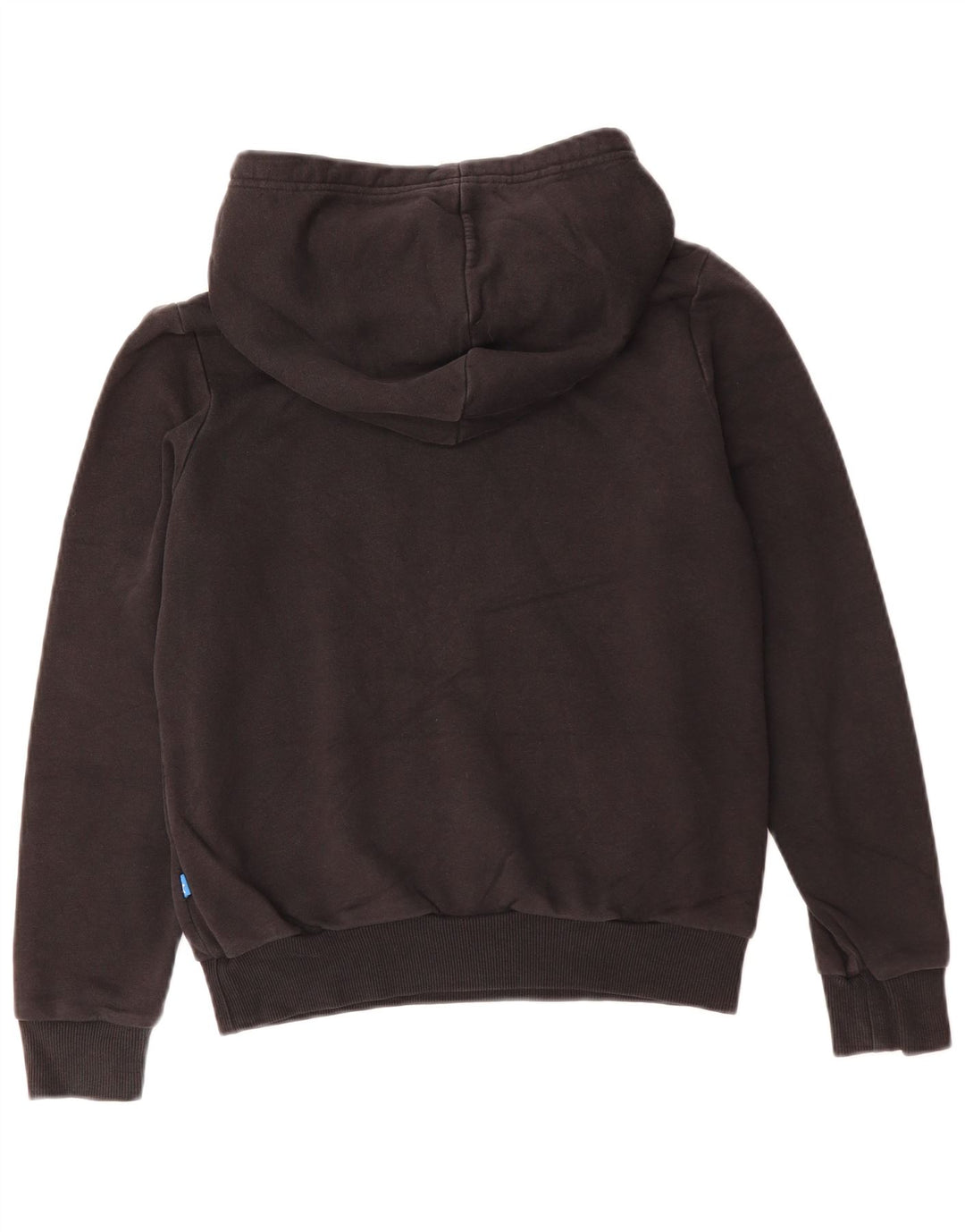 Maglione con cappuccio oversize grafico da donna ADIDAS UK 10 piccolo poliestere nero