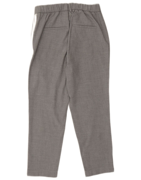 Pantaloni chino affusolati da donna Zara XS W24 L24 a quadri grigi