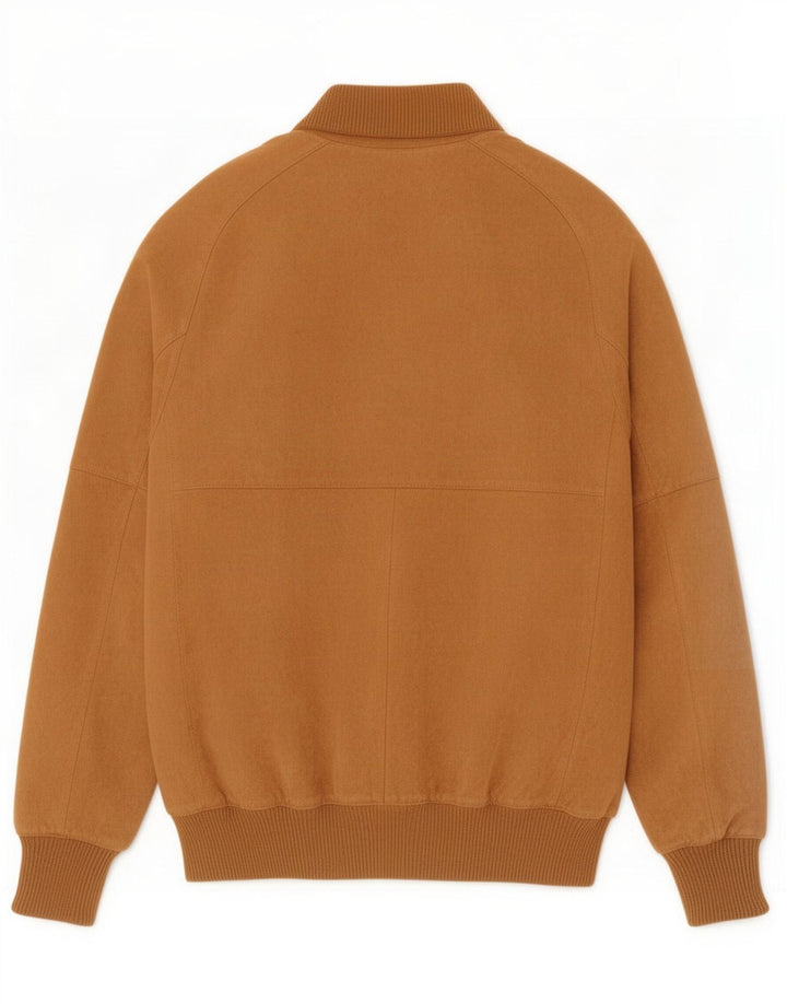 Giubbotto bomber in pelle scamosciata da uomo Anfor IT 50 Large Marrone