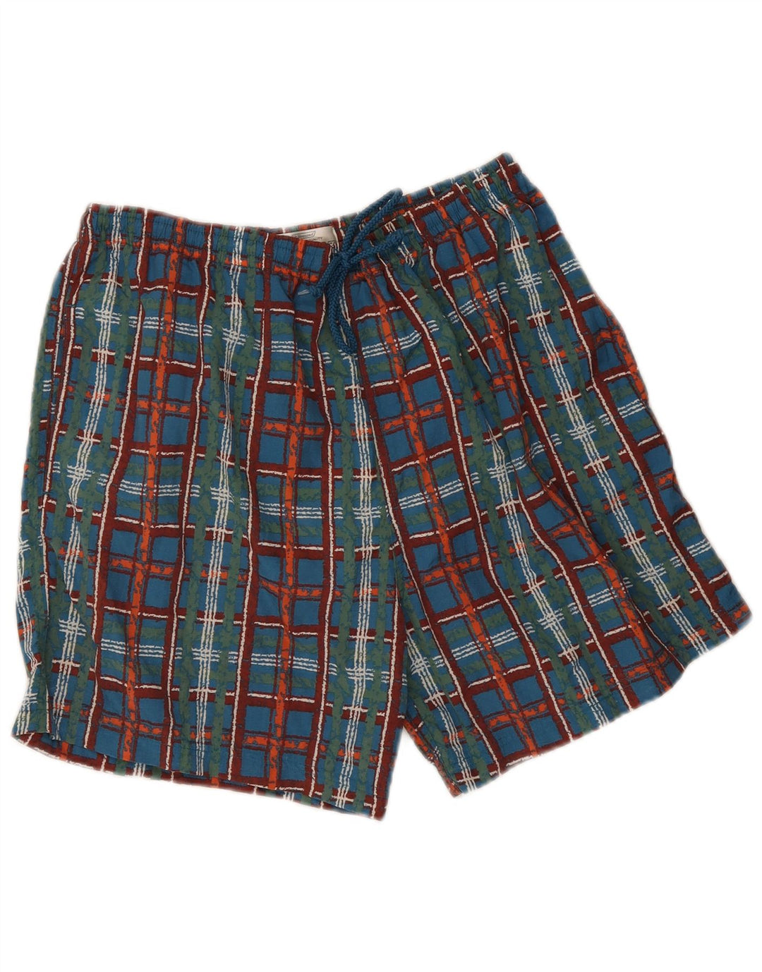 Pantaloncini da bagno da uomo St. Bernard, quadri medi, multicolore