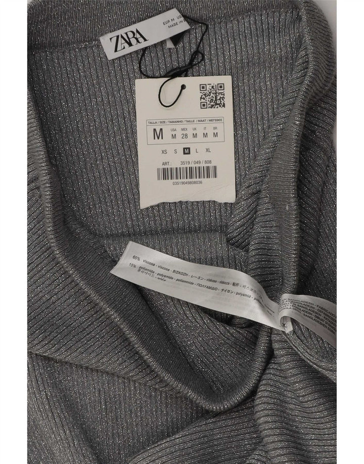 Gonna lunga Zara da donna media W28 L34 viscosa grigia