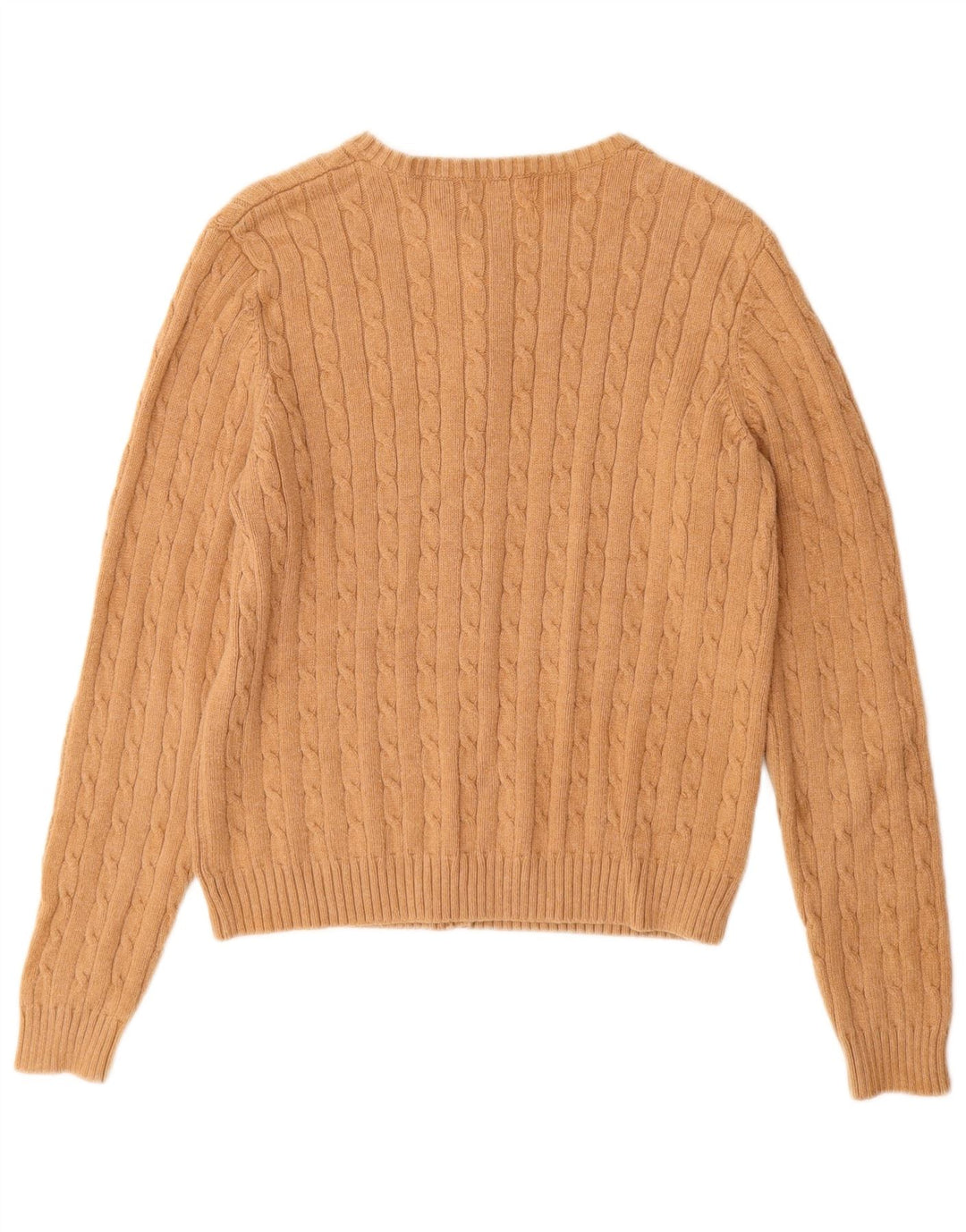 Maglione cardigan da donna EDDIE BAUER UK 12 Cotone beige medio