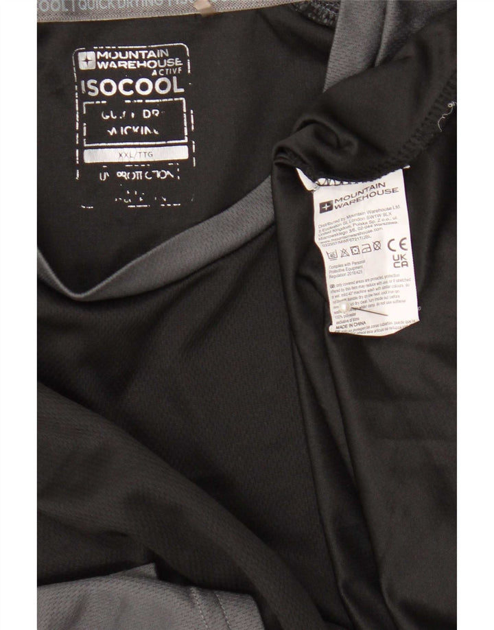 T-shirt IsoCool da uomo Mountain Warehouse 2XL Poliestere color block grigio