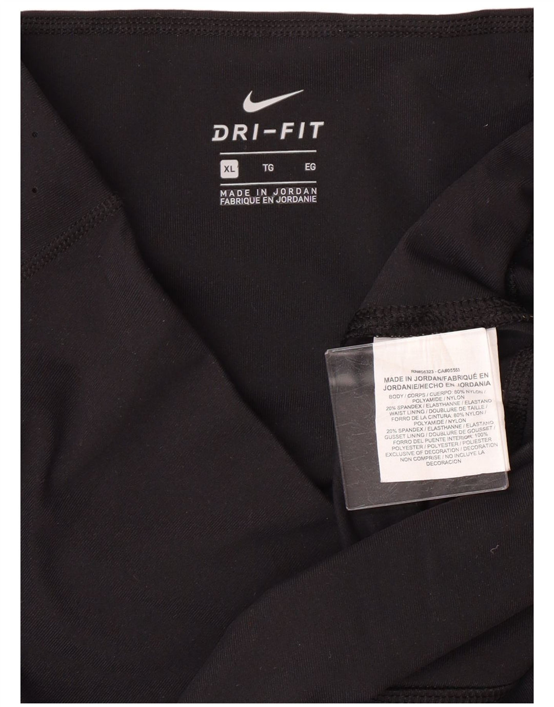 Leggings Dri Fit da donna NIKE UK 18 XL nylon nero