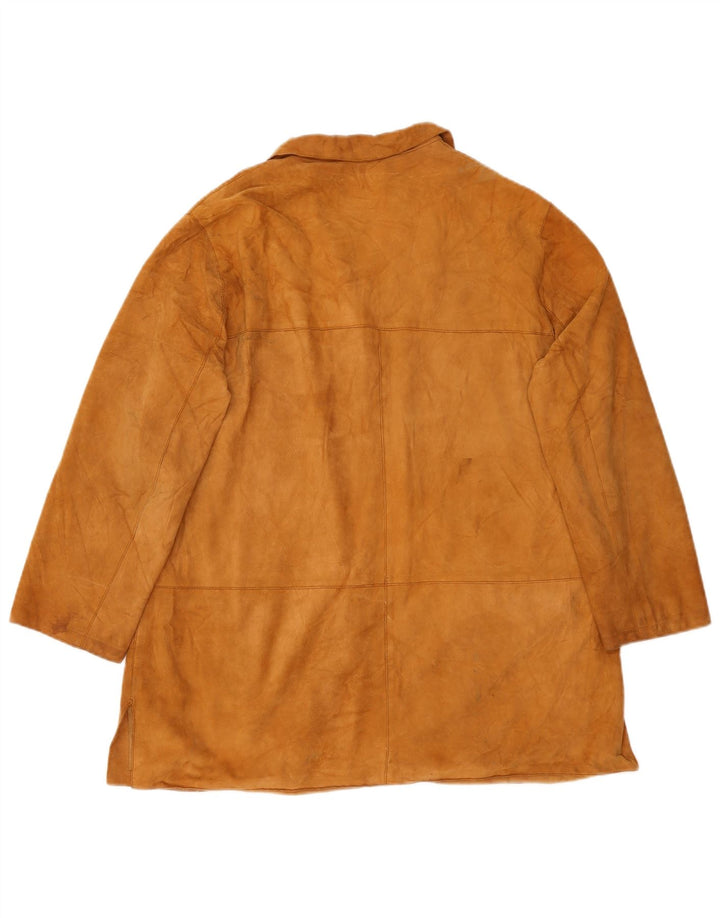 Giacca Donna Scamosciata Oversize Conbipel IT 48 XL Pelle Marrone
