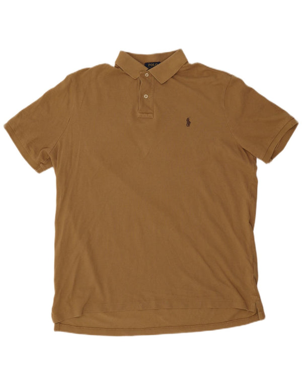 Polo Ralph Lauren Camicia da uomo dalla vestibilità classica, grande, in cotone marrone