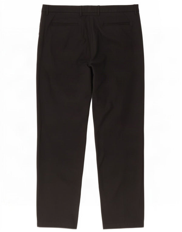 Pantaloni da completo da donna Marks & Spencer Autograph UK 18 XL W40 L30 Nero