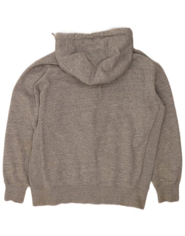 Felpa con cappuccio e zip da uomo Superdry XL in cotone grigio