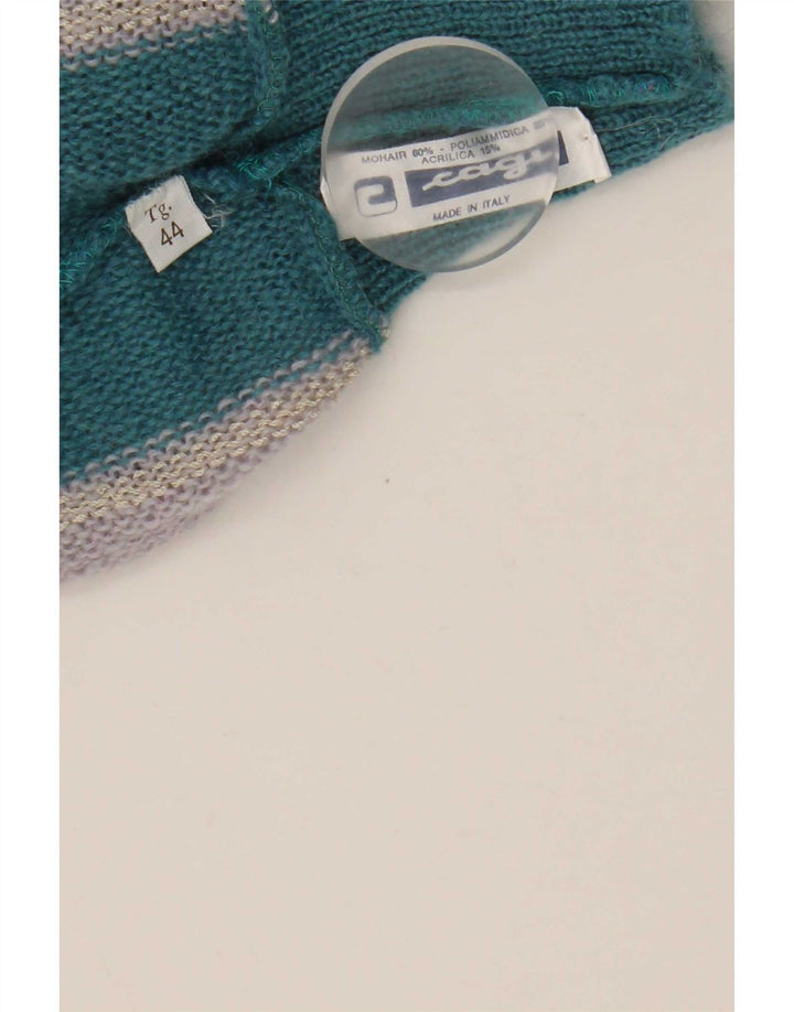 Maglione maglione a collo alto da donna Cagi IT 44 Colorblock medio multicolore