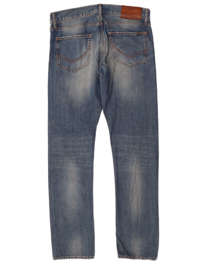 Jeans dritti da uomo Rifle W30 L31 in cotone blu