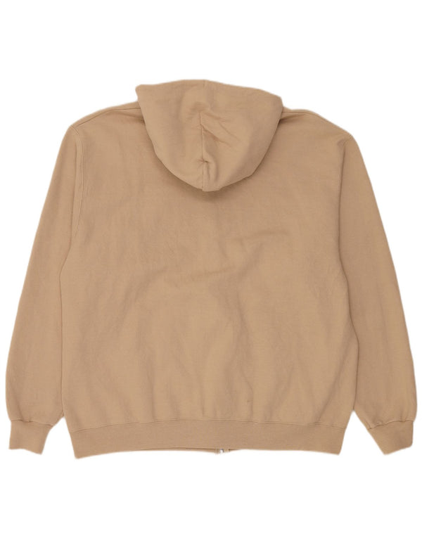Maglione con cappuccio e zip da uomo Champion XL in cotone beige
