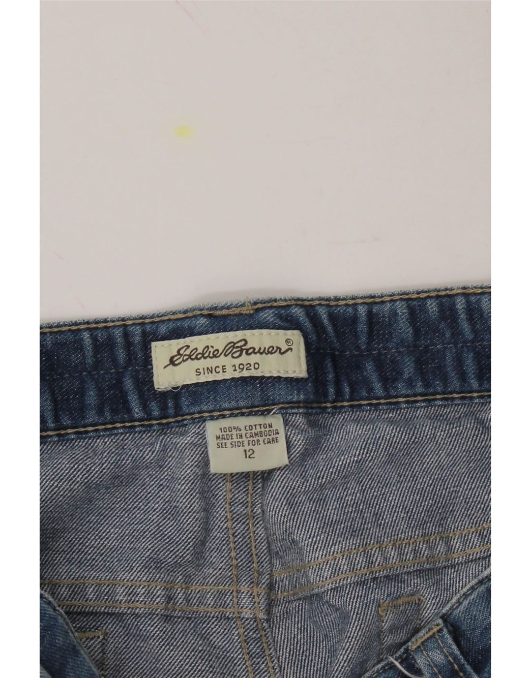 EDDIE BAUER Womens Straight Jeans US 12 Large W30 L31 Blue Cotton Vintage Eddie Bauer and Second-Hand Eddie Bauer from Messina Hembry 