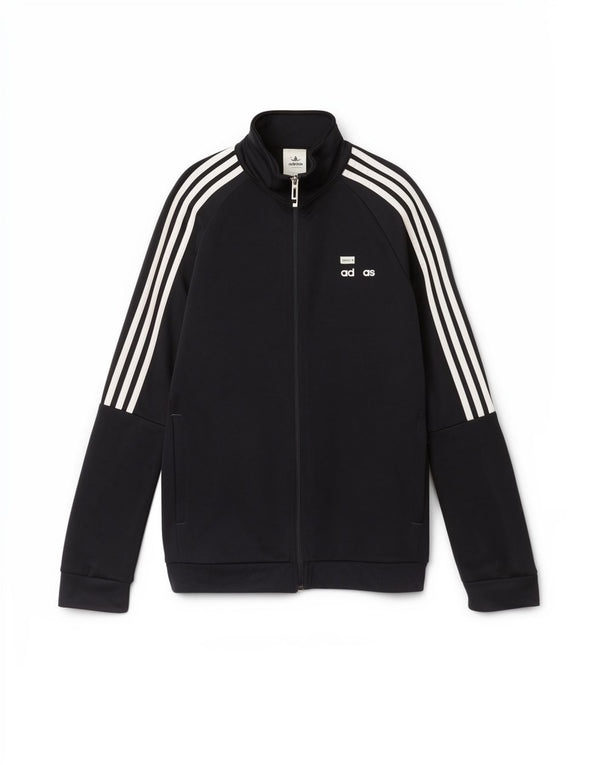 Adidas Womens Tracksuit Top Jacket UK 12/14 Medium Navy Blue Sports