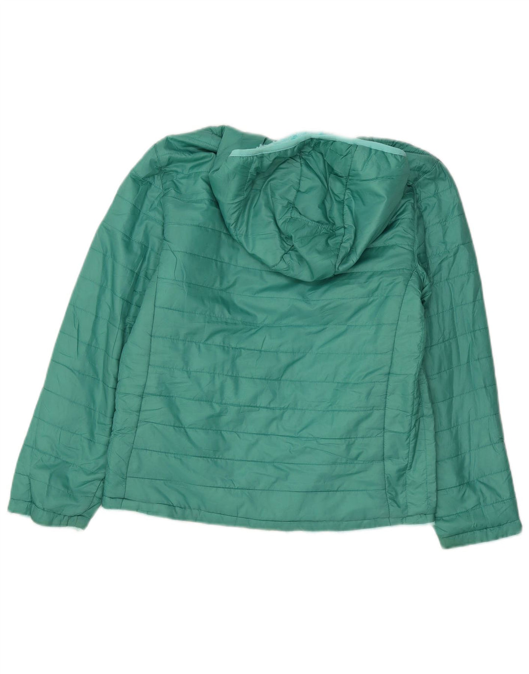EDDIE BAUER Giacca imbottita con cappuccio per ragazze 13-14 anni Large Verde Poliestere