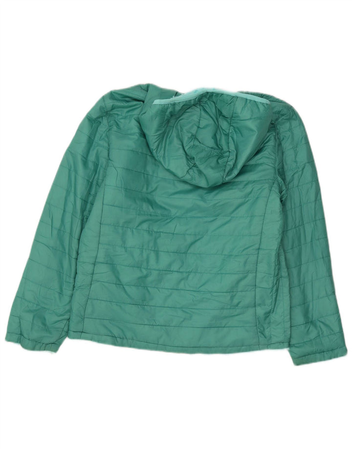 EDDIE BAUER Giacca imbottita con cappuccio per ragazze 13-14 anni Large Verde Poliestere