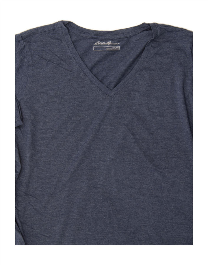 EDDIE BAUER Womens T-Shirt Top UK 20 2XL Navy Blue Vintage Eddie Bauer and Second-Hand Eddie Bauer from Messina Hembry 