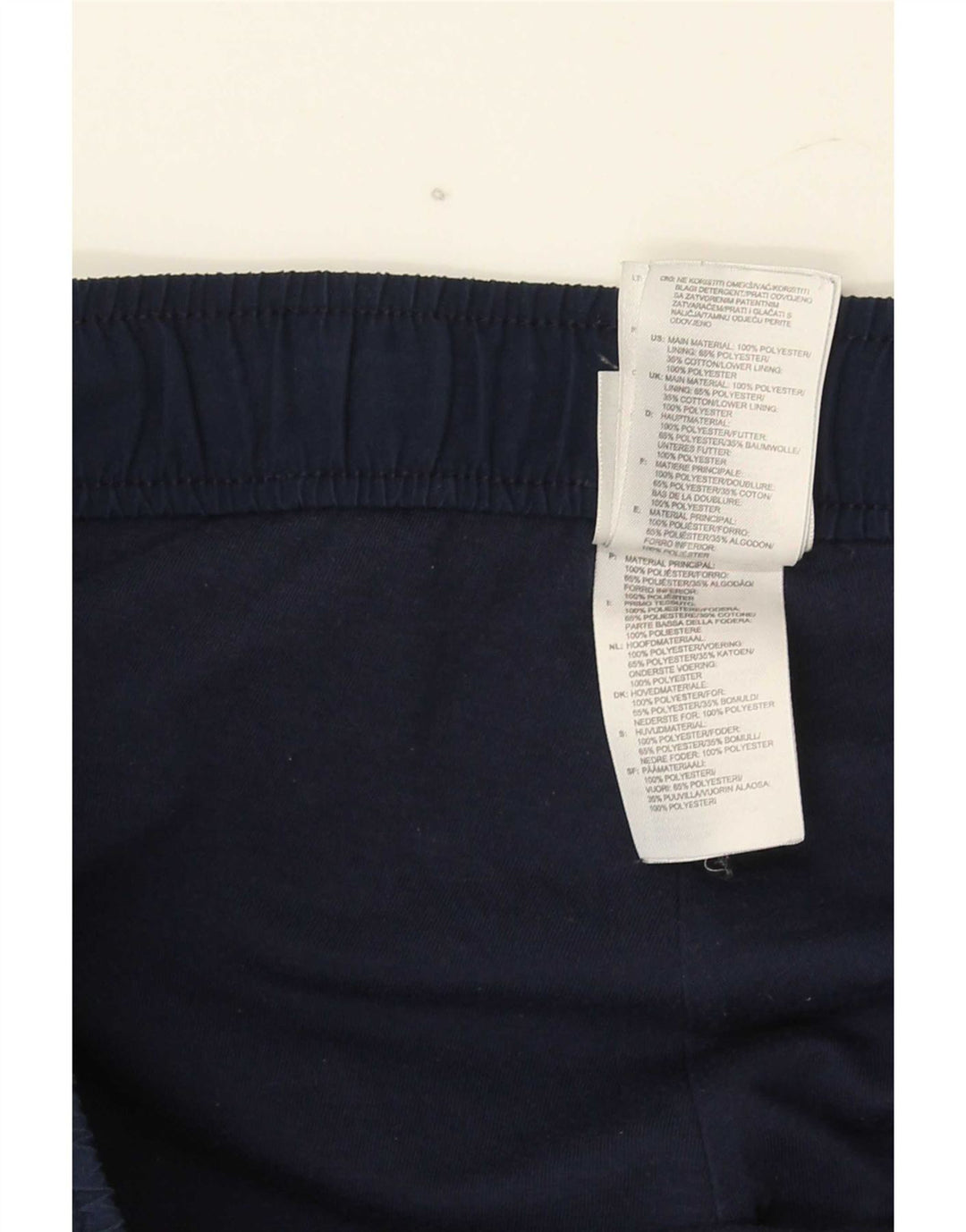 Pantaloni da tuta Adidas Climalite da uomo medi in poliestere blu navy