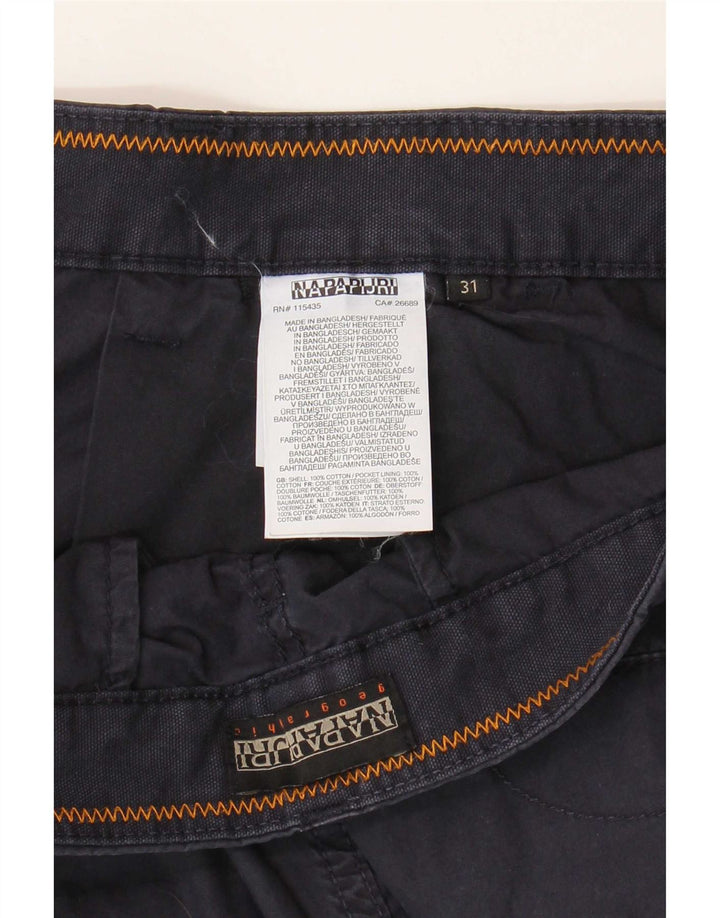 Pantaloncini chino da uomo Napapijri W31 cotone blu navy medio