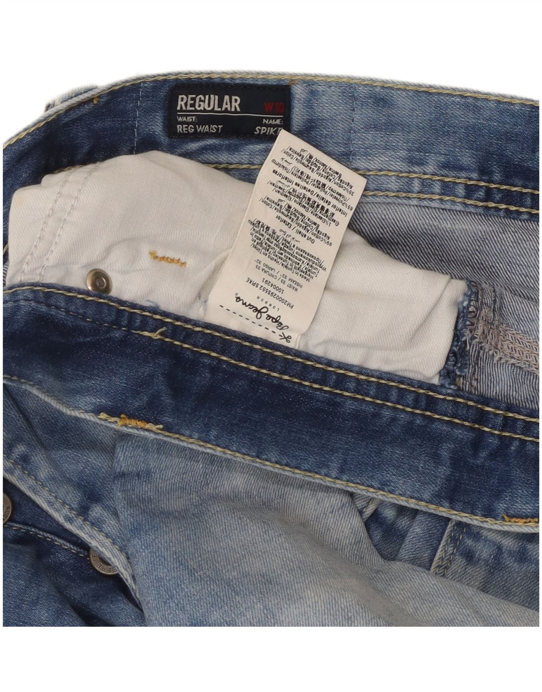 Jeans dritti da donna PEPE Jeans W33 L32 cotone blu