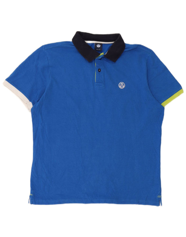 Polo da uomo North Sails Small Blue Colourblock