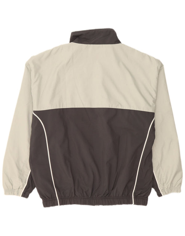 Giacca da ginnastica da uomo Reebok vestibilità ampia, colore grigio medio