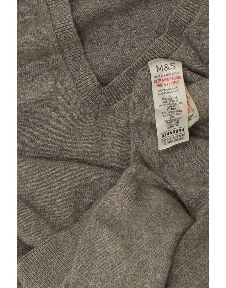 Canotta da uomo Marks & Spencer 2XL cotone grigio