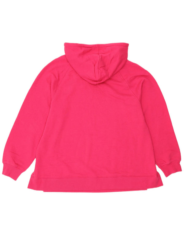 Maglione con cappuccio da donna Marks & Spencer UK 14 grande cotone rosa