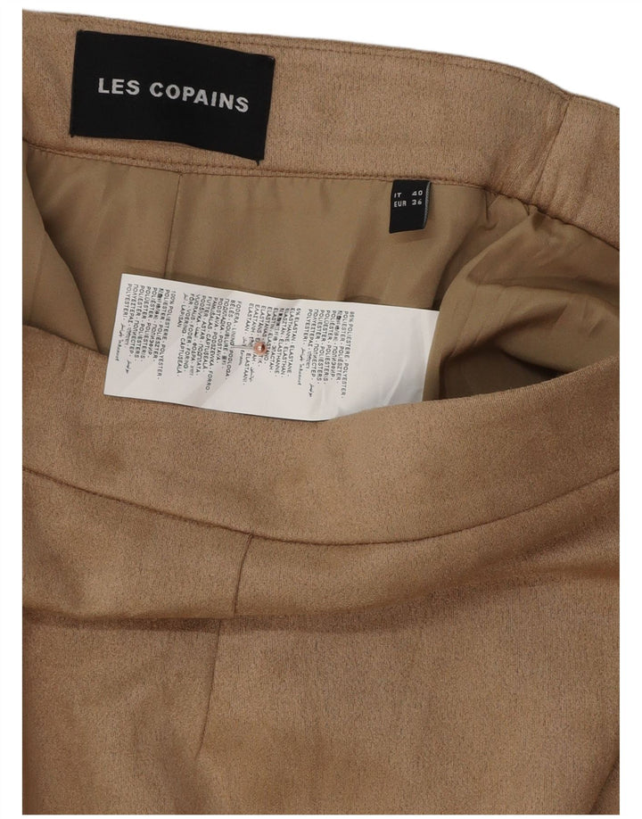 Minigonna a vita bassa da donna Les Copains IT 40 Small W30 Poliestere beige