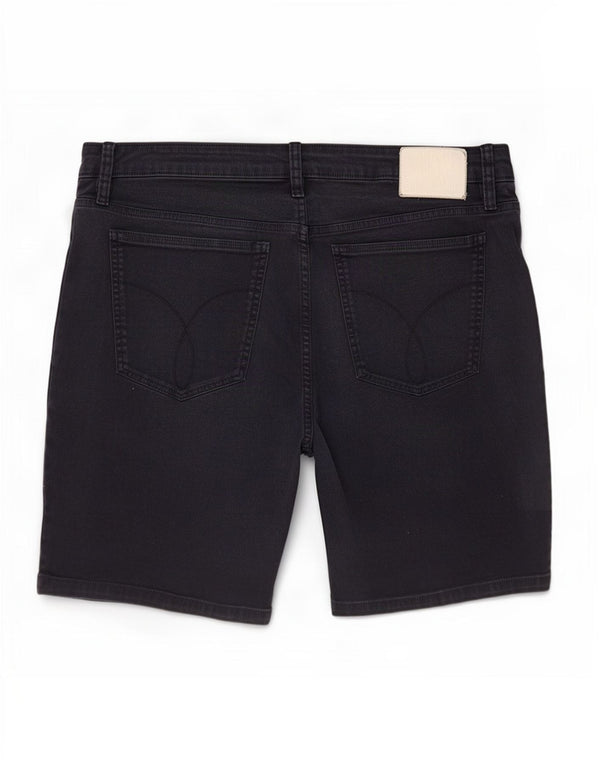 Pantaloncini di jeans da uomo Calvin Klein grandi W36 cotone blu navy