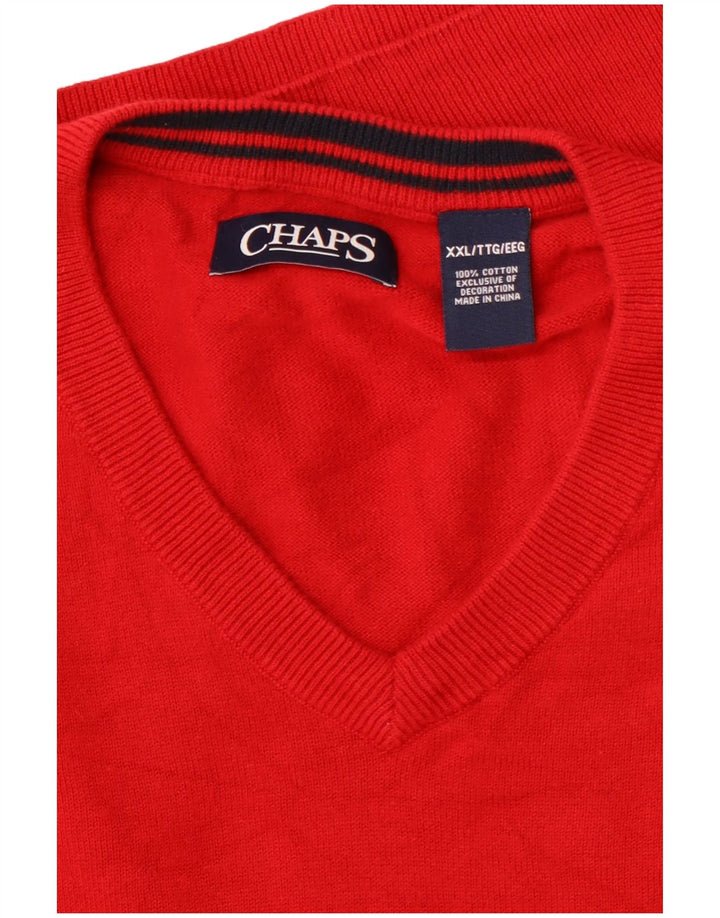 Canotta da uomo CHAPS 2XL in cotone rosso