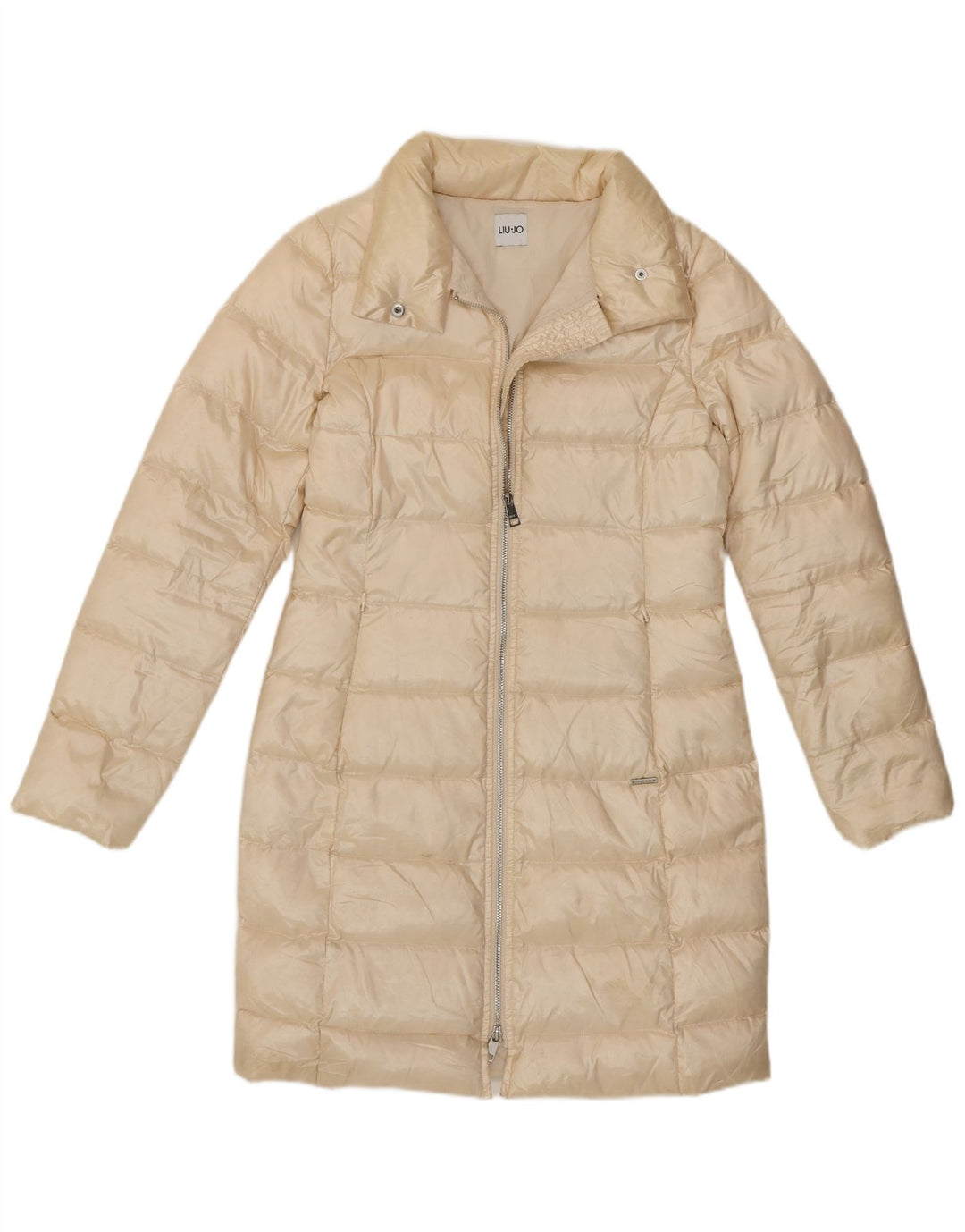 Piumino Donna Liu Jo IT 38 XS Bianco Sporco Poliammide