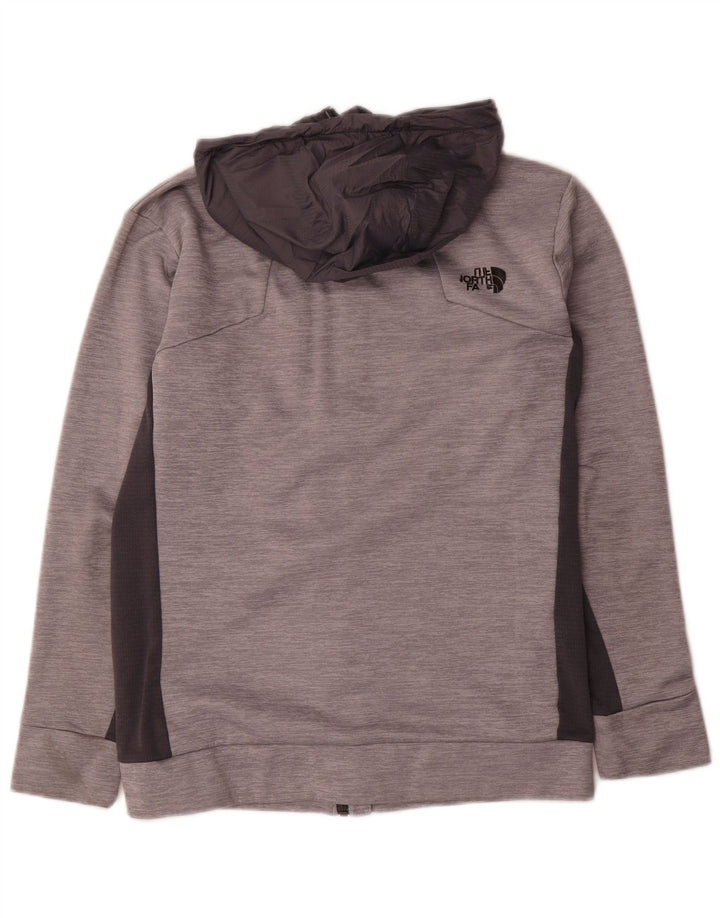 Maglione con cappuccio e zip da uomo The North Face piccolo poliestere chiazzato grigio