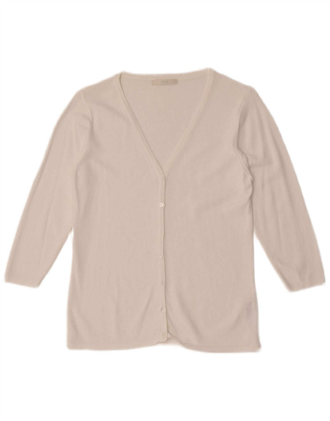 Maglione cardigan con maniche a 3/4 da donna Marks & Spencer UK 10 piccolo bianco