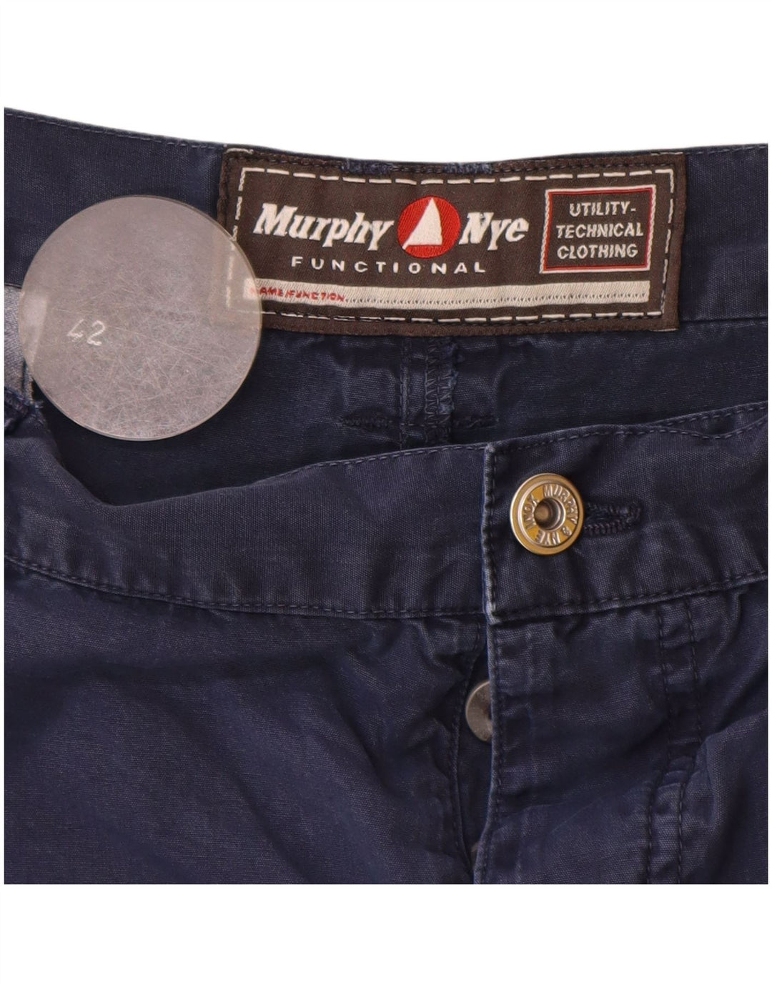 Pantaloncini cargo da uomo Murphy & Nye W42 2XL cotone blu navy