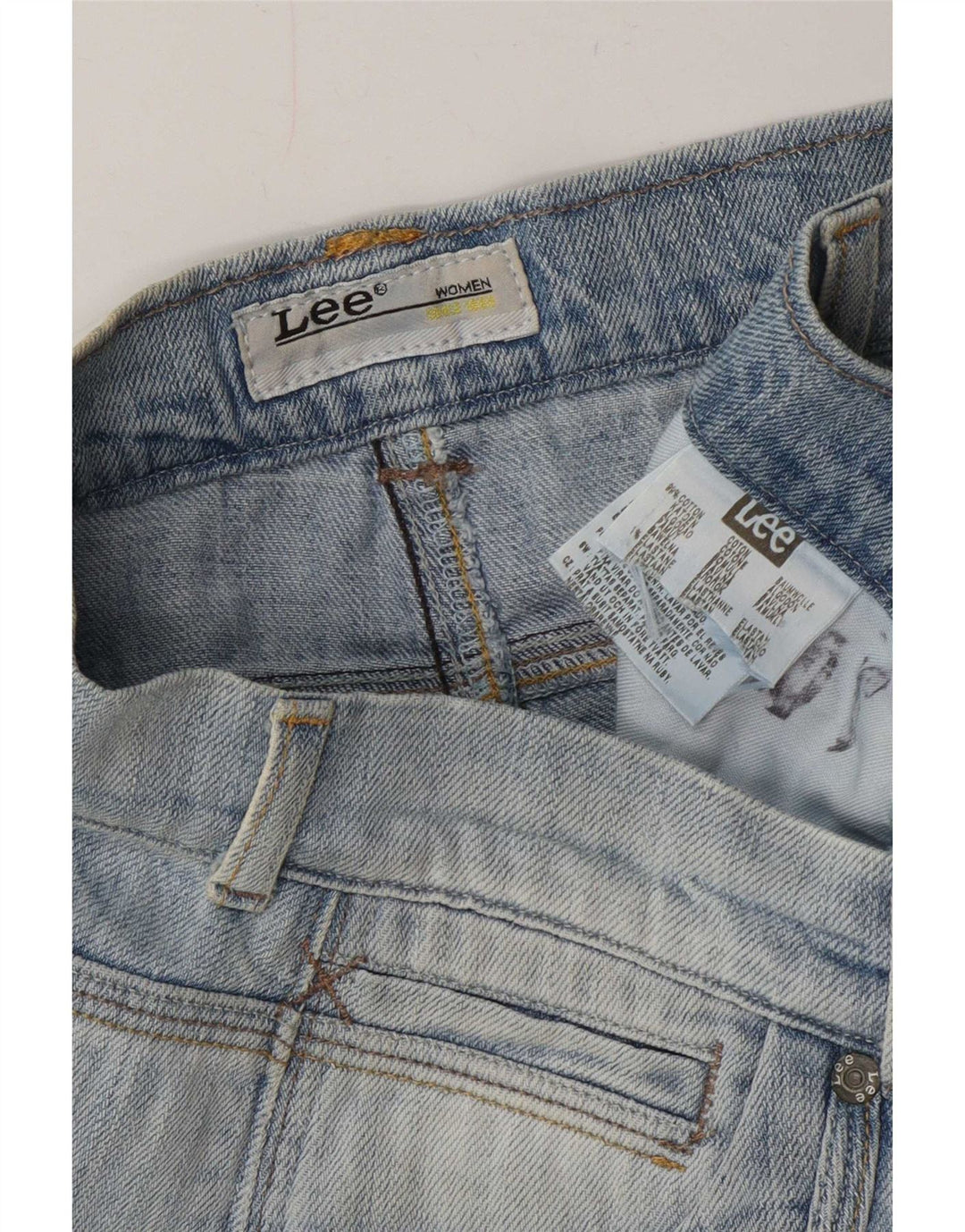 Jeans slim da donna Lee W28 L30 cotone blu